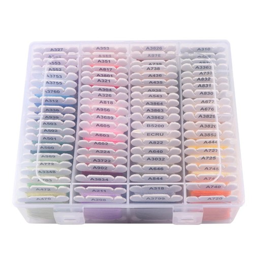 80 Color Embroidery Thread DIY Cotton for Sewing Set with Organizer Box Threads - Picture 17 of 18