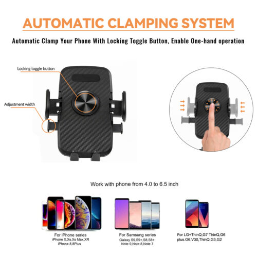 Universal 360° Car Cell Phone Holder Windshield Dashboard Dash Mount For iPhone - Picture 4 of 8