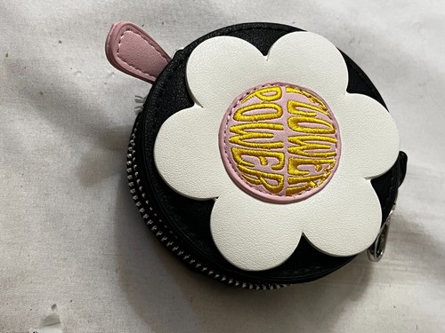 New SKINNYDIP LONDON Women's Mini Coin Purse Black Flowers - Picture 2 of 8