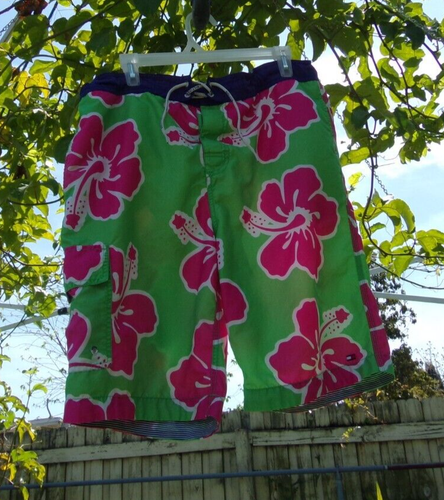 Tommy Hilfiger Swim Trunks Board Shorts Floral Tropical Men's SZ 40 Large Green - Picture 7 of 23