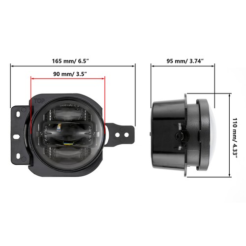 AUXBEAM 9'' LED Headlights w/ DRL Combo for Jeep Wrangler JL/ 2019-2023 Jeep - Bild 11 von 12