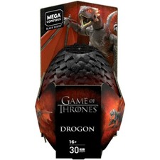 MEGA CONSTRUX HBO GAME OF THRONES BLACK SERIES DROGON Dragon Egg Figure 30pcs