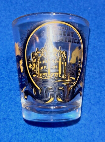 Marriott's Great America Amusement Park Souvenir Shot Glass 1974-1984 Carousel - Picture 6 of 15