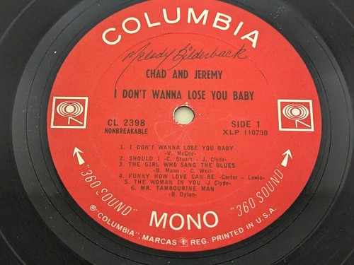 1965 Chad and Jeremy - Before and After Columbia CS-2398 LP Mr. Tambourine Man - Picture 10 of 16