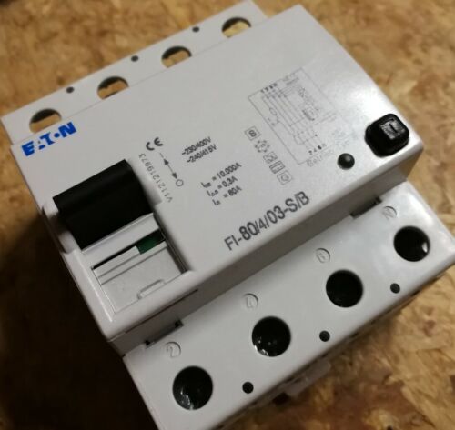 EATON 187809 FI-80/4/03-S/B FI-Schutzschalter selektiv allstrom 80A 0,3A 300mA - Bild 2 von 6