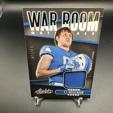 2019 Panini Absolute War Room Materials T.J. Hockenson Patch /130 Player Worn