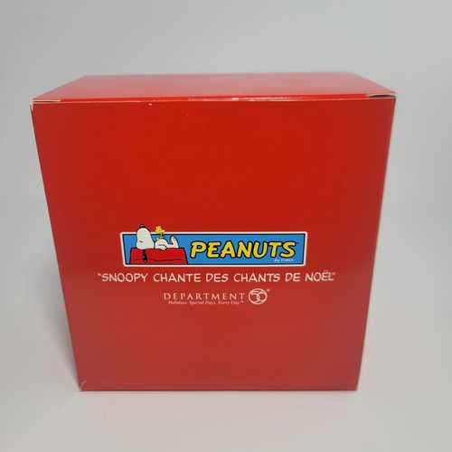 New Peanuts Dept. 56 Snoopy Singing Carols Unopened Christmas Ornament  - Picture 2 of 3