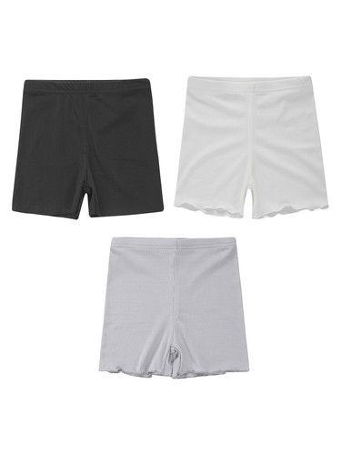 Girls Modal Shorts Under Dress Dance Bike Shorts for Playground Gym Sport 3 Pack - Picture 17 of 156