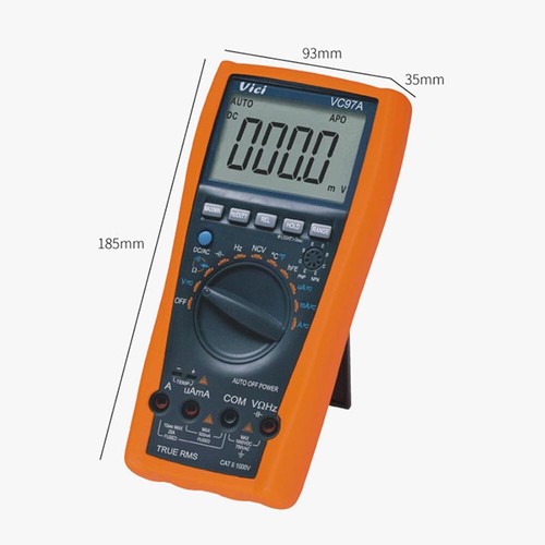 VC97A 3999 TRMS digital Multimeter DMM AC DC Voltmeter Capacitance Resistance - Picture 3 of 8