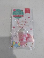 Sanrio x Daiso My Melody Pink Strawberry Frappe Keyholder Keychain Bag Charm