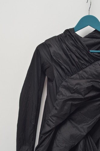 Rick Owens Women's Black Nylon Puffer Lakme Coat Jacket Size 40 Made in Italy - Picture 9 of 18