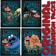 FAMILY PLOT Original 4 EXPANSION DECKS!  NIB from the CREATORS!