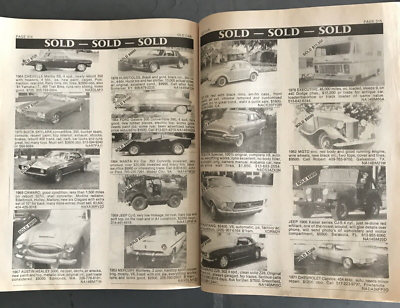 AUTO TRADER-OLD CAR BOOK-JANUARY 1989-U.S. NATIONAL EDITION