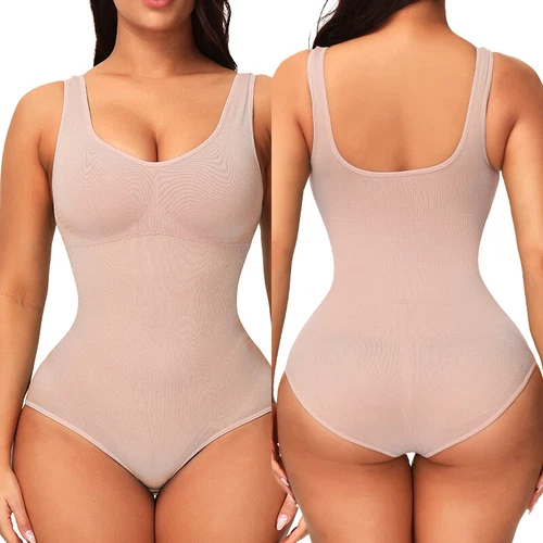 Fajas Colombianas Reductoras Jumpsuit integrierter BH Ganzkörper Body Shaper Top - Bild 40 von 49