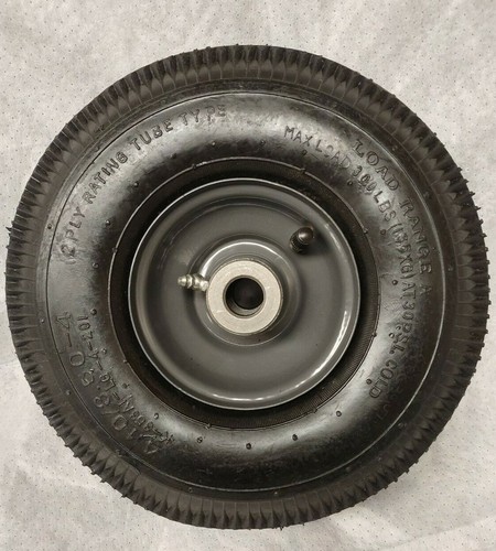 4.10/3.50-4" Pneumatic All Purpose Utility Tire Wheel New 3.25 Centered Hub - Picture 2 of 3