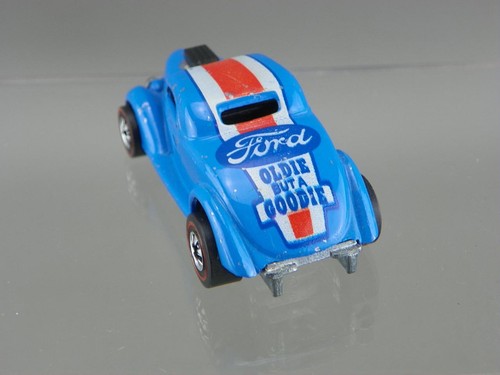 Vntg 1975 Hot Wheels Flying Colors Redline Blue Neet Streeter Ford Oldie Goodie - Picture 5 of 7