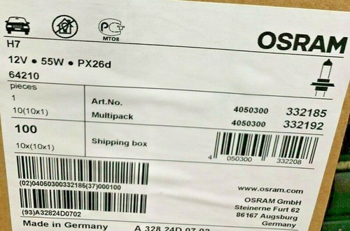 Osram Sylvania H7 Halogen Bulb Lamps (64210) - Picture 9 of 12