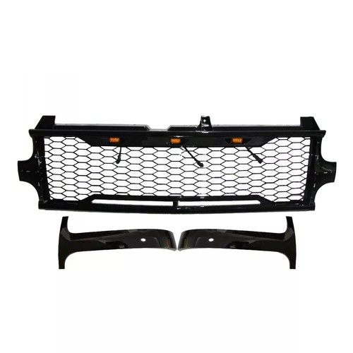 Rejilla delantera negra brillante con LED para 99-02 Chevy Silverado 00-06 Suburban Tahoe - Imagen 2 de 6