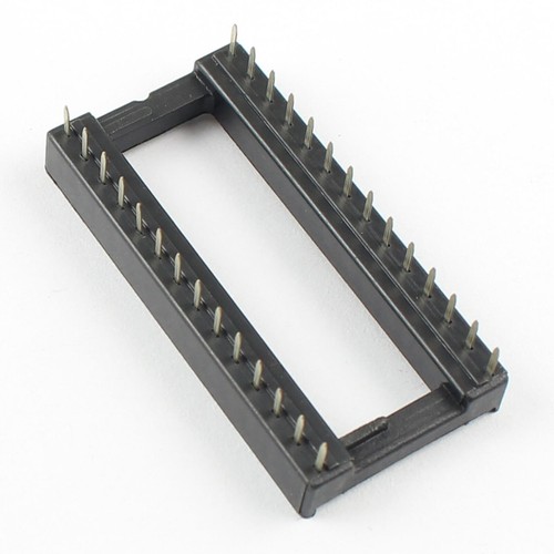 10 Stck. 2,54 mm Rastermaß 28 Pin DIP Lötzinn Typ IC-Buchsen Adapter breit - Bild 4 von 6