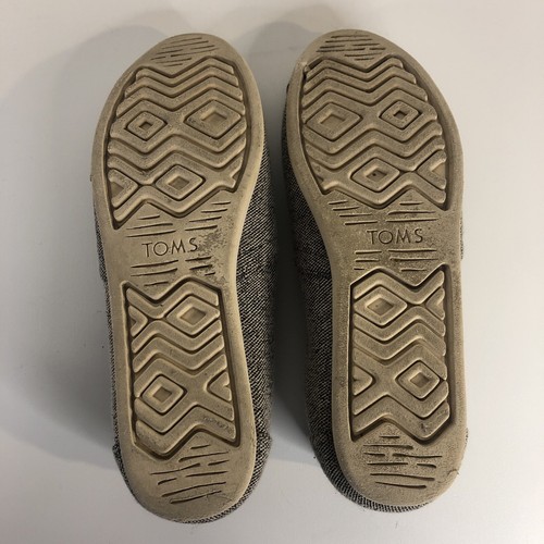 Toms Damenschuhe flach Größe W8 Classics Slipper grau weich marmoriert EUC - Bild 6 von 6