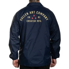 Sullen Art Collective 3 Drops Navy Mens Jacket Windbreaker Tattoo Clothing