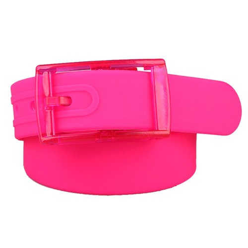 Unisex Silicone Belt Many Colors Golf Baseball Softball Jelly Rubber Plastic - Picture 24 of 25