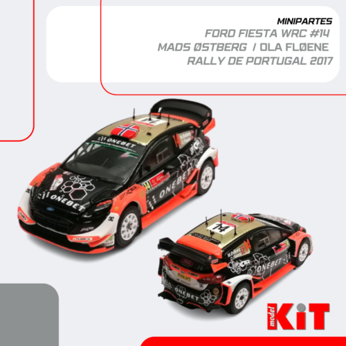 Ford Fiesta WRC M.Østberg Rally de Portugal 2017 - MiniPartes MNP506 (by Ixo) - Imagen 1 de 4