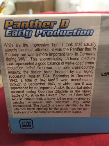 1/72 WW2 German Panther V Ausf D. Dragon 60645. Over 1200 models on offer - Picture 4 of 7