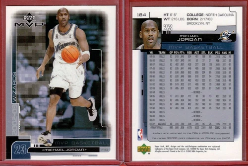 Michael Jordan 2002 Upper Deck MVP Card #184  Wizards