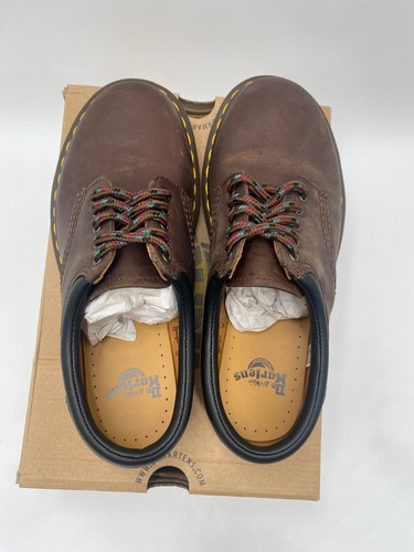 Doc Martens Men's Crazy Horse 8053 Oxford Shoe US 5 Dark Brown Women's US 6 - Picture 6 of 14