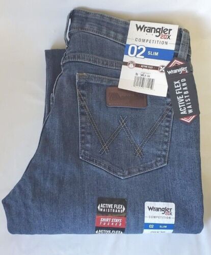 Jean Wrangler Para Hombre 20X Competition Active Flex Calce Ajustado Talla 31 x 36 - Imagen 4 de 6
