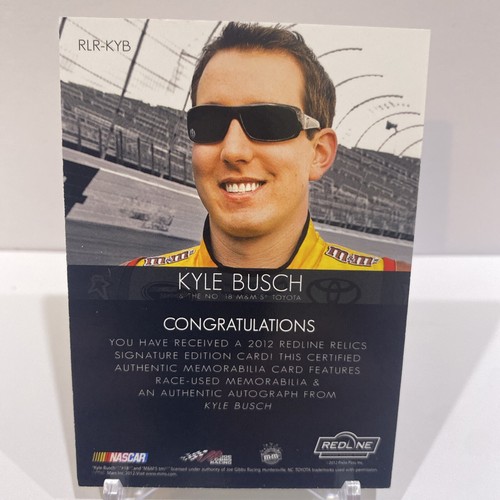 Kyle Busch 2012 Press Pass Redline Racing Sheet Metal 3 Color- Autograph #08/10! - Picture 4 of 4