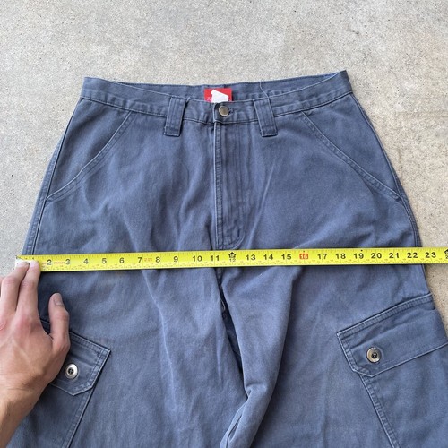 Vtg 90s Y2K Ambiguous Industries Skate Brand Wide Leg Baggy Cargo pants 33” USA - Picture 8 of 13