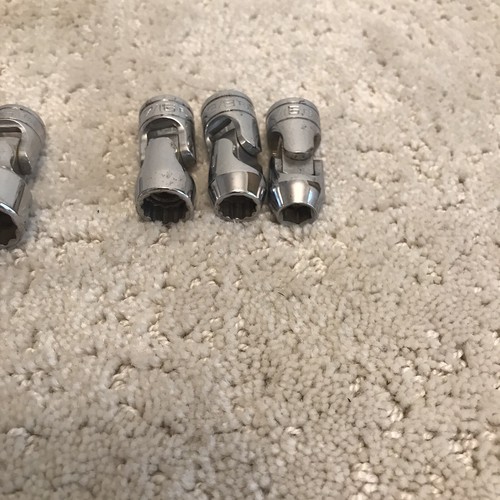 Snap-on Flank 3/8" Drive Shallow Universal Socket 11 pc 12 Pt SAE Magnetic Tray - Picture 8 of 18
