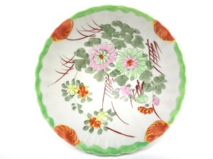 VINTAGE-FINE-PORCELAIN-HAND-PAINTED-GLAZED-KOBACHI-BOWL-FLORAL-ORIENTAL-ASIAN