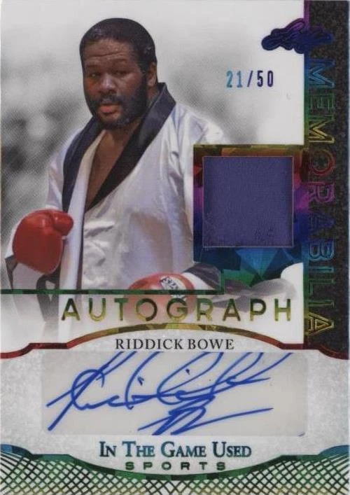 2024 Leaf in the Game Used Sports - Riddick Bowe #IGA-RB1