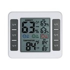 Humidity Thermo-Hygrometer Hygrothermograph Temperature Meter Alarm Clock W6Y8