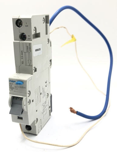 Hager C6 ADC106 RCBO 6Amp 30mA Typ C ADC 106 Leitungsschutzschalter - Bild 1 von 5