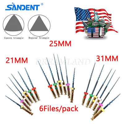 Endodoncia Dental NiTi Lima Rotativa Endo Retreatment Root Canal Engine 6PCS