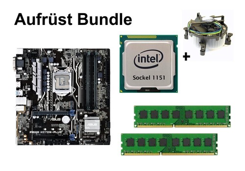 Aufrüst Bundle ASUS Prime H270M-Plus + Intel Core i5-6600K + 32GB RAM #122113 - Afbeelding 1 van 4