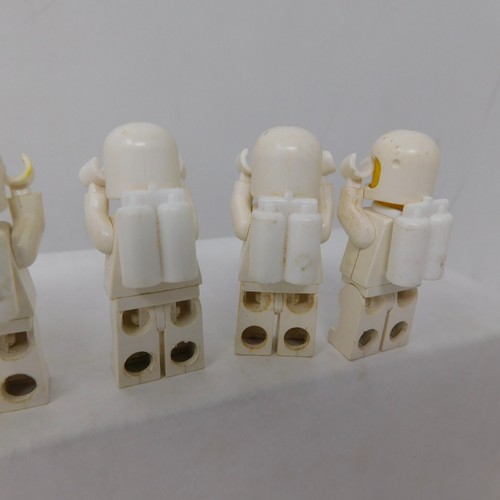 Vtg 1980s LEGO Minifigure Lot Of 6 Classic Spaceman Astronaut White - Picture 8 of 11
