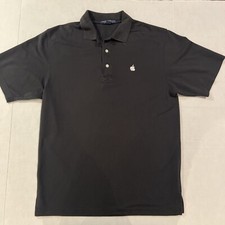 New Apple Store Employee Issued Polo Shirt Medium Black Mac Embroidered Logo