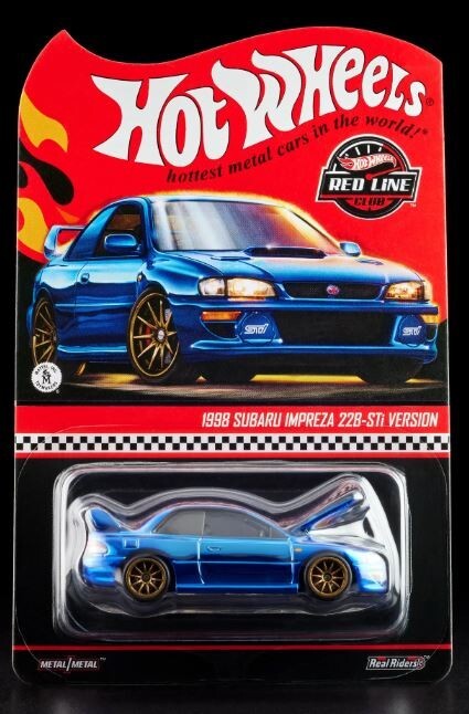 2025 Hot Wheels RLC 1998 Subaru Impreza 22B-STi Blue JCP09