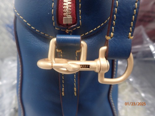DOONEY & BOURKE FLORENTINE CAMERON SATCHEL DENIM RETAIL $428 - Picture 16 of 24