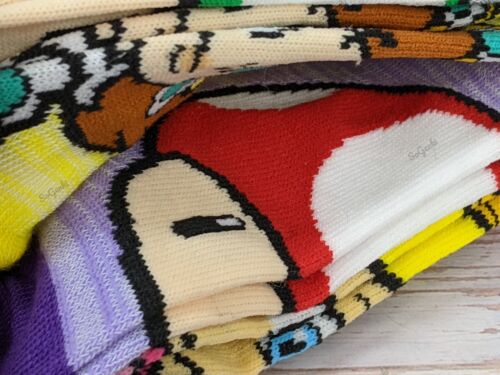 Super Mario No Shows 5 Pares Calcetines Talla 9-11 Zapato Talla 4-10 Oficial Nintendo - Imagen 6 de 7