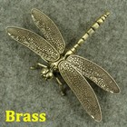 Brown Dragonfly Solid Small Statue Insect Animal Figurines House Decor Delicate
