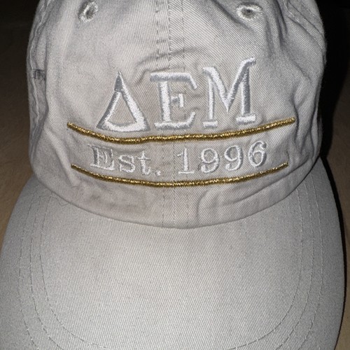 Delta Epsilon Mu Cotton Baseball Cap - Picture 2 of 3