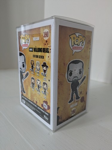 Funko Pop Walking Dead Bloody Black & White Negan #390 + Case - Imagen 3 de 4