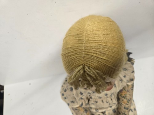 Georgine Averille Sweets Puppe 1938 bedruckte Stoffpuppe bemalt Gesicht echte Wimpern - Bild 7 von 22