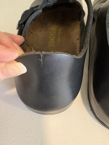 BIRKENSTOCK PARIS Mary Jane Flat Strap Shoes Leather Black READ Sz 37/ US 6-6.5 - Picture 8 of 9